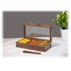 Masala Box Wooden Table Top Masala Dabba Containers Jars Cum Kitchen Spice Box with Spoon Masala Box for Kitchen Masala