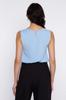 Blouse with a decorative neckline - Sky Blue 42