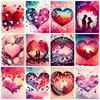 Полный квадратный круглый 5D алмазная картина сердце пейзаж домашний декор вышивка мозаика любовник настенное искусство