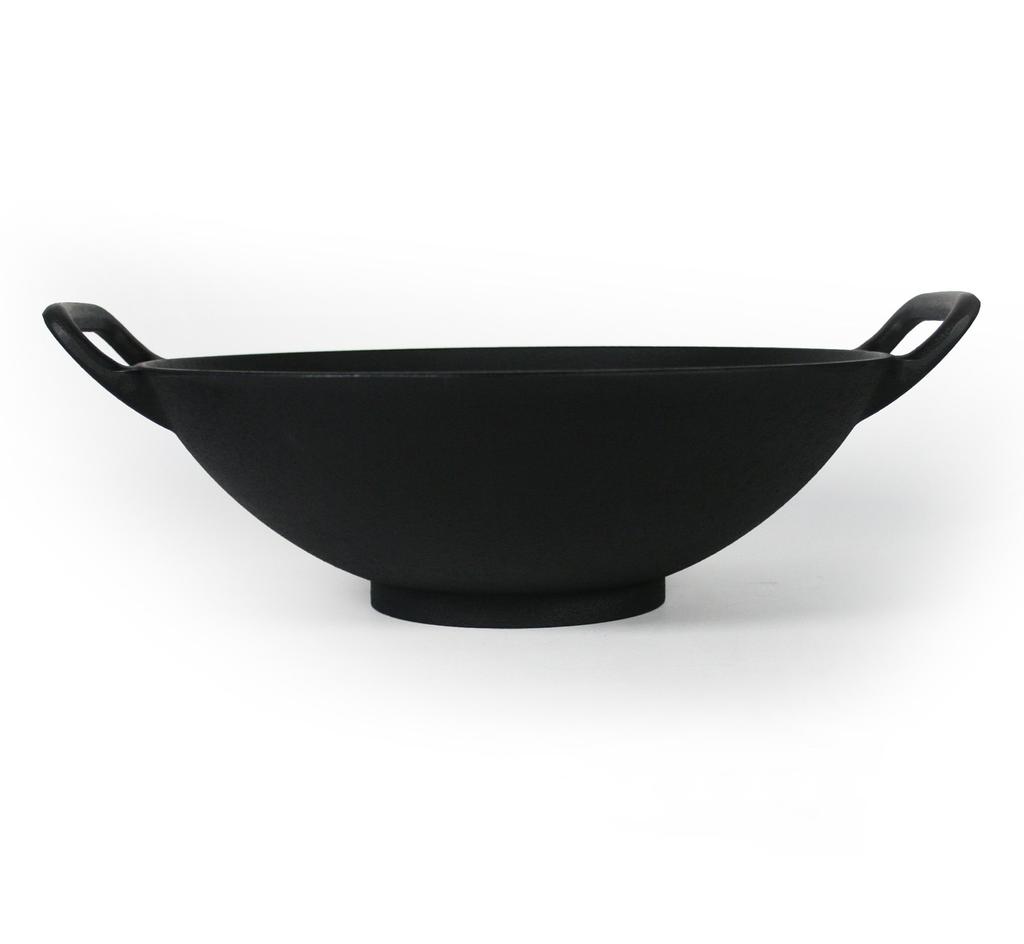 Сделано в Японии Nambu Ironware 30 см совместимая с плитой прямая сковорода чугунная кастрюля "вок" огонь/IH/газ