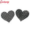 3pair Sparkly Nipple Pasties Sequin Breast Adhesive Sexy Women Milk Glitter Heart Nipple Pasties Self-Adhesive Polka Dot Heart