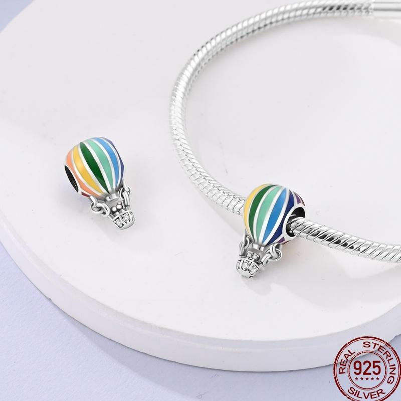 Copper Air Balloon Series Rocket Colorful Romantic Charm Beaded Beads Suitable For 3Mm Original Bracelet