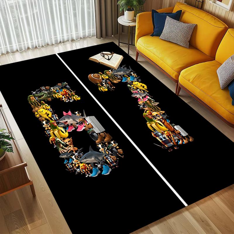 Ocean Life Living Room Nonslip Area Rug Soft Carpet For Bedroom Game Playroom Sofa Office Home Decor Doormat Christmas Gift C926585
