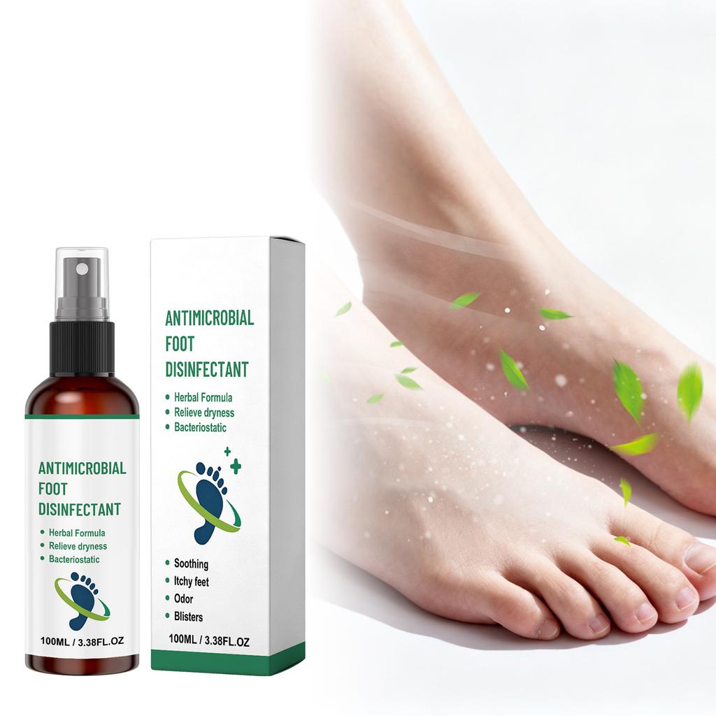 Herbal Foot Freshness Spray Cooling Comfort Skin Care Deodorant 100ml