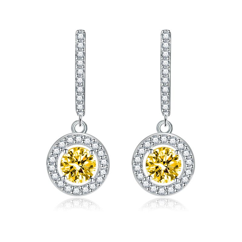 Lindon Copper Alloy Zircon Earrings Drop Earrings For Women Wedding Party Gifts