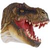 Dinosaur Puppet Rubber Portable Nontoxic Durable Wearable Hand Painted Craft Dinosaur Hand Puppet