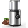 Electric Coffee Grinder with 1 Removable Cup, Adjustable Coffee Bean Grinder Electric Spice Grinder with Non-Slip Feet
