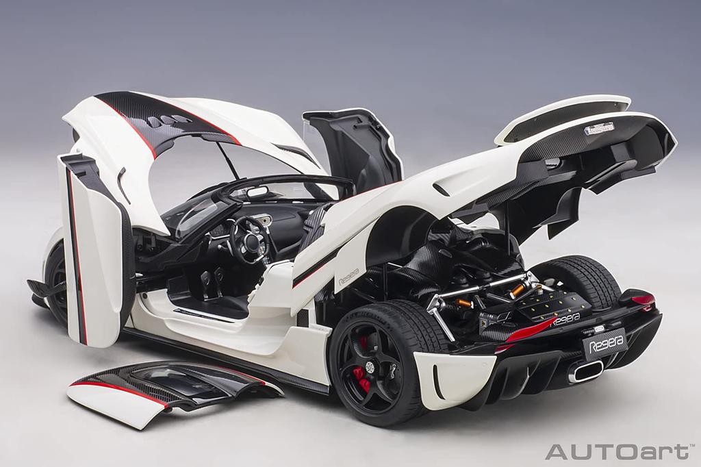 AUTOart Koenigsegg Regera Finished Product 79027 1/18 White/Carbon Black/Red