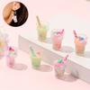 6/12/18pcs Resin Pendant Water Bottle Jewelry DIY Summer Beach Ankle Bracelet Earrings Keychain Phone Chain
