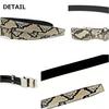 Wrapped Width 3cm X Total Length Made In Japan [SakuraZen] Belt, Nishikihebi, Diamond, Python, Leather, Buckle, 115cm, Adjustable, Snakeskin, Leather,