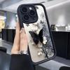 Черный защитный чехол в стиле «Бабочка с канавками» для iPhone 14/15/16/17 Pro Max