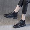 Большие женские 2024 новые винтажные мягкие подошвы на плоской подошве удобные весенне-осенние одинарные ботинки короткие ботинки зимние плюшевые хлопковые туфли