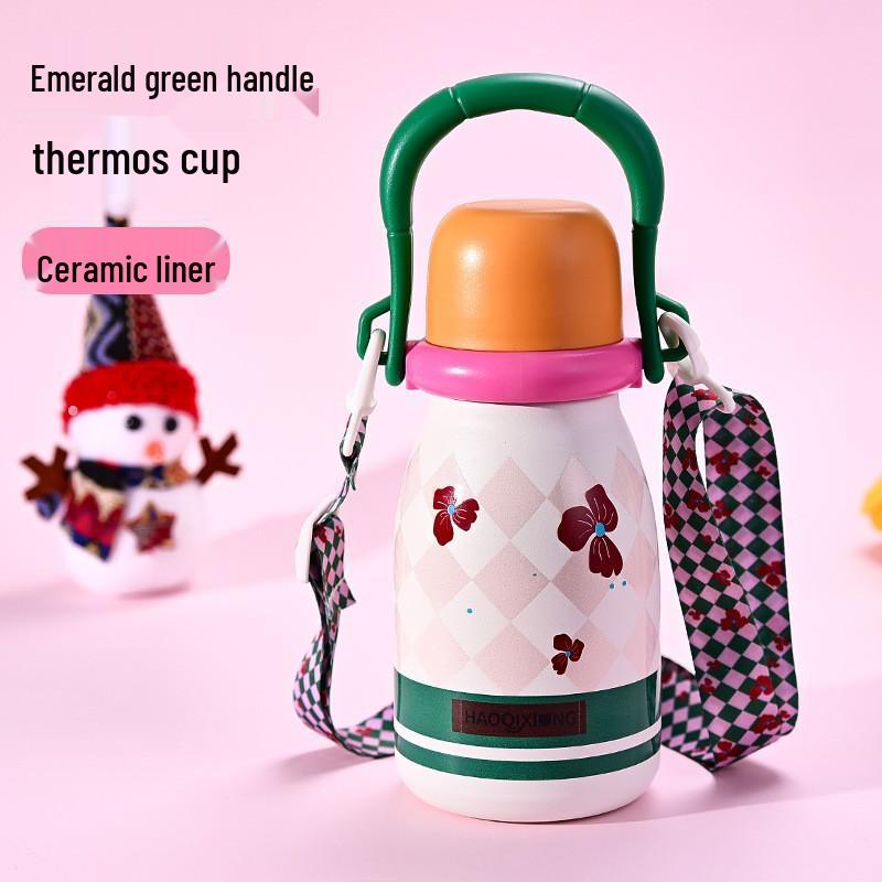 316 Stainless Steel Kids Thermos Cup with Double Capacity and Portable Handle
