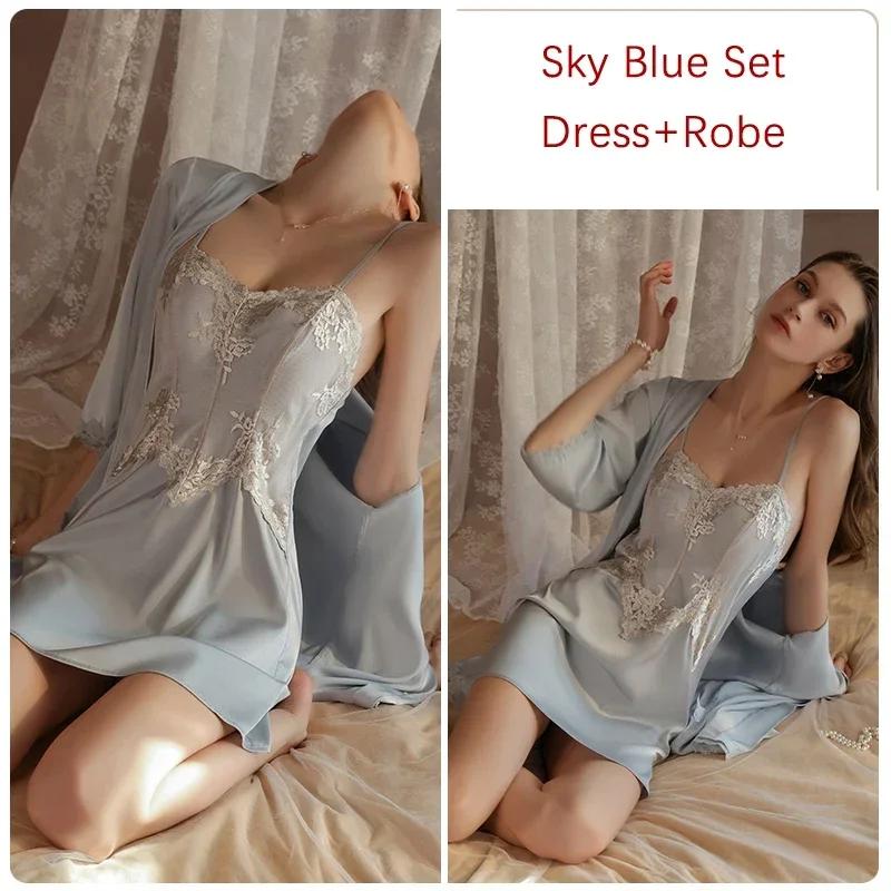 Женский костюм из кружевного жаккарда, мягкая прозрачная сетка, прозрачное платье с открытой спиной, на подтяжках, с бюстгальтером, фантазийная пижама