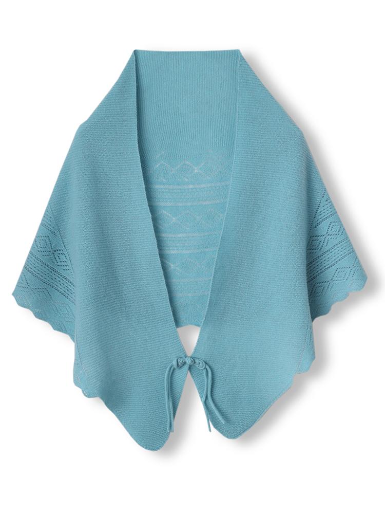 Шаль-накидка с пуговицей-китайским узлом 100% шерсть Женские вязаные накидки на плечи Шарф Кейп Мягкий теплый для шеи Каппа Уютная осенняя мода Мантии