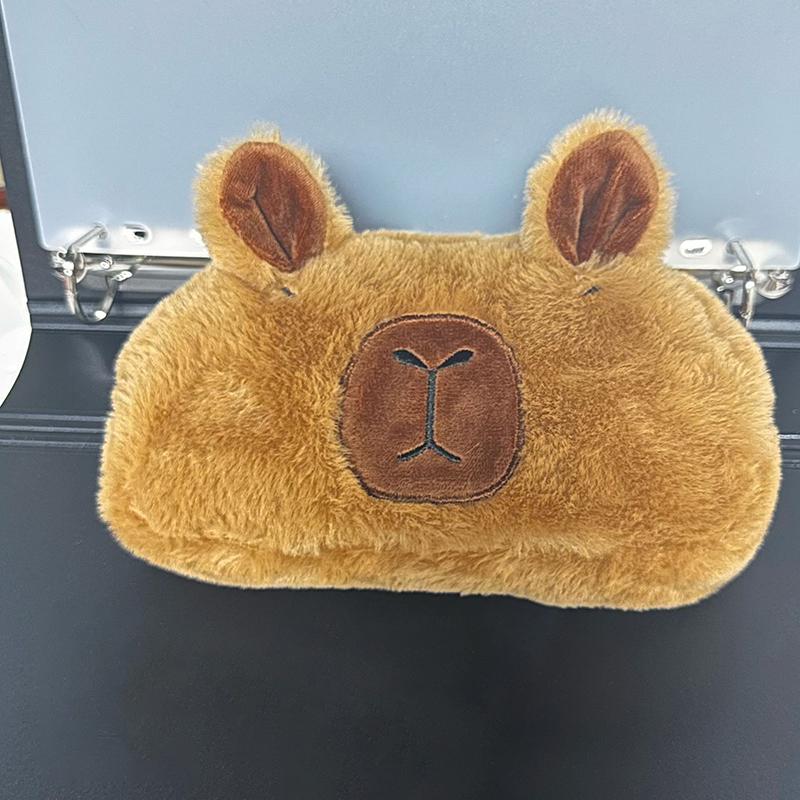 Плюшевая кукла Капибара Плюшевая ручка Сумка Капибара Мягкая мультяшная ручка Капибара Мягкое животное Капибара Плюшевая ручка Сумка Канцелярские принадлежности