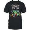 [Black T-Shirt] Men's Short-Sleeved Black T-Shirt with The Slogan "Noggin The Nog