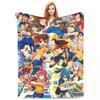 Плед Inazuma Eleven Фланелевый Фубуки Широ Мягкие пледы для путешествий на открытом воздухе Квилт для спальни