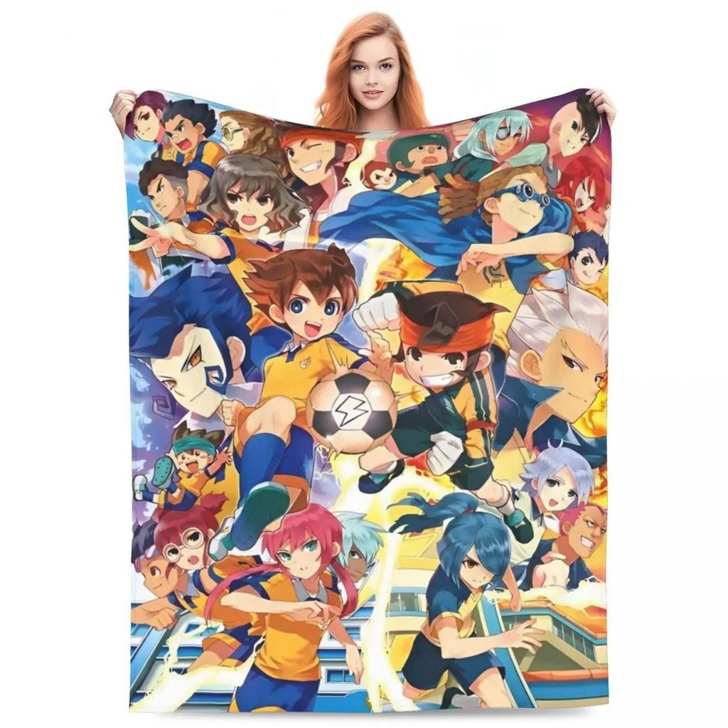 Плед Inazuma Eleven Фланелевый Фубуки Широ Мягкие пледы для путешествий на открытом воздухе Квилт для спальни