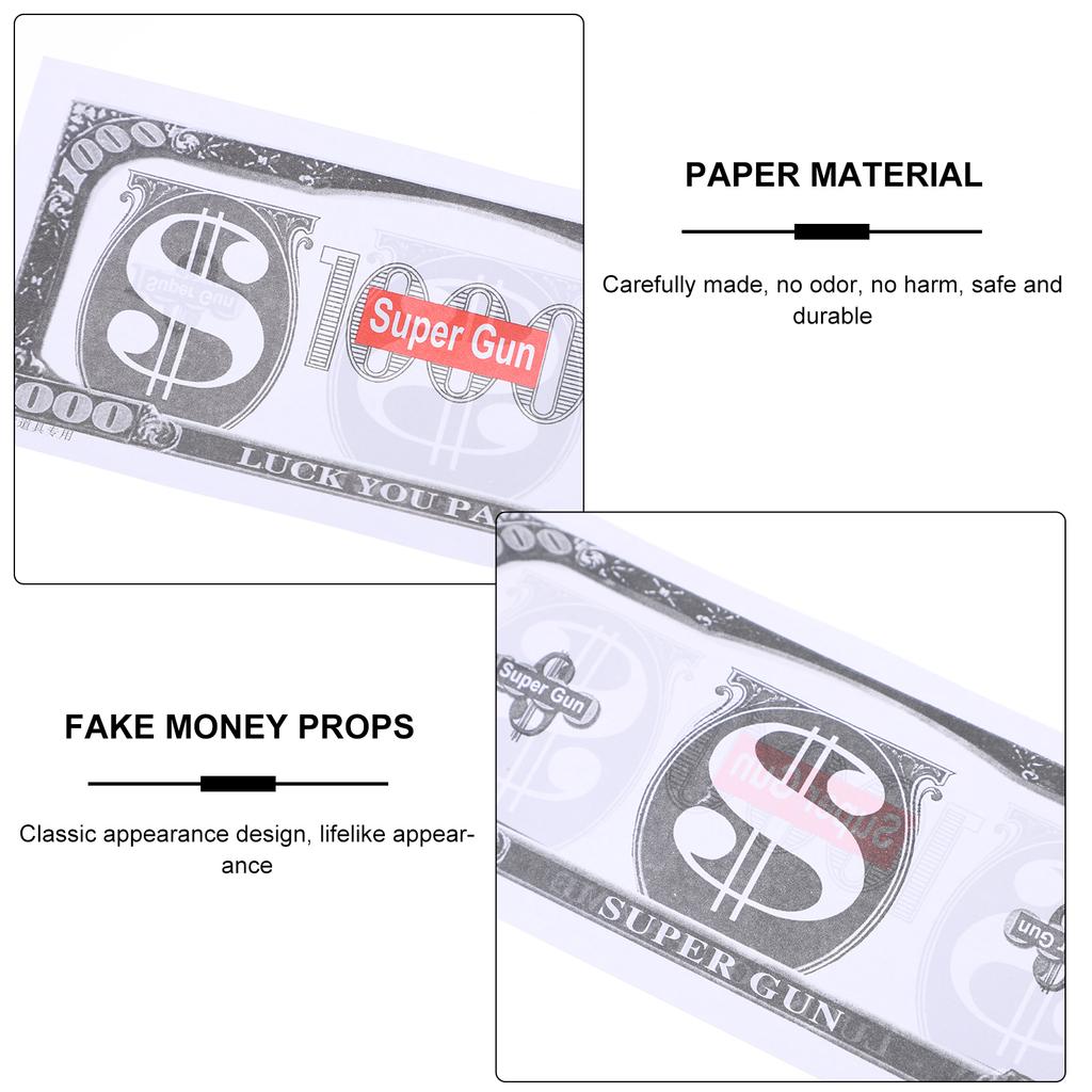 300 Pcs Money Spray Paper Fake Scatter Party Supplies Prop Accessories