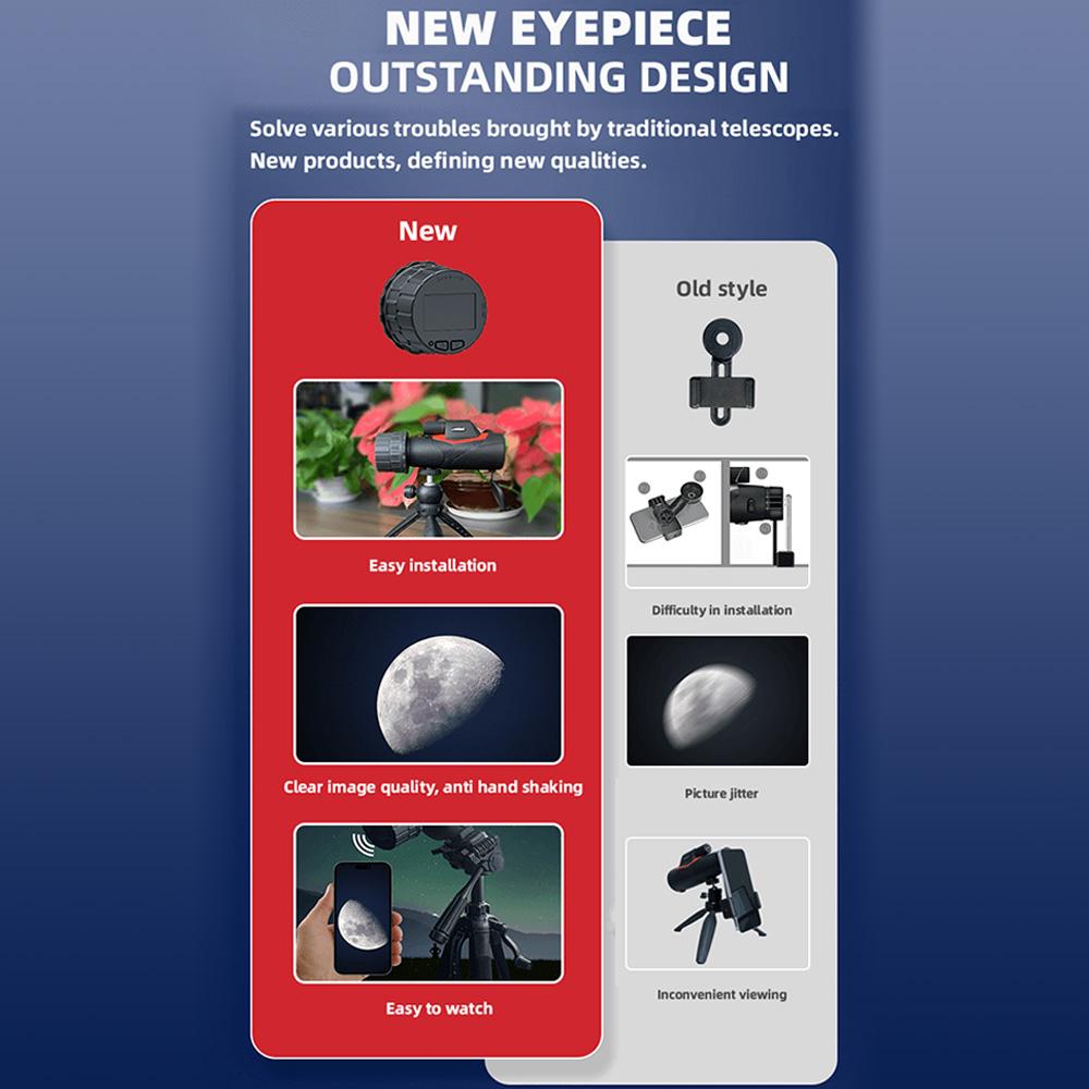 Микроскоп телескоп окуляр камера WiFi электронный окуляр 4MP для наблюдения за птицами портативный