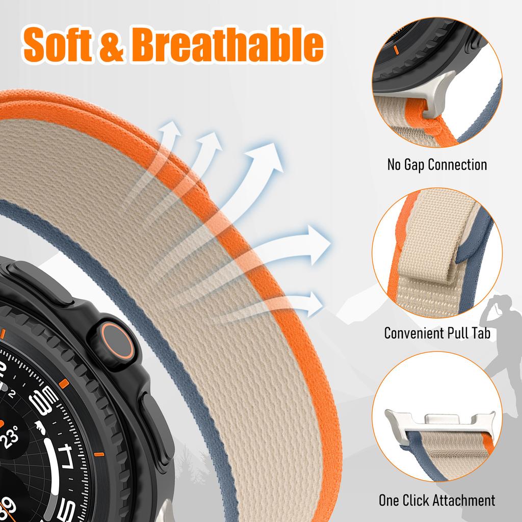Trail Loop strap for Samsung galaxy watch 9 8 40mm 44mm Nylon Sport Band for Galaxy 9 8 classic 46mm Smartwatch Bracelet 3