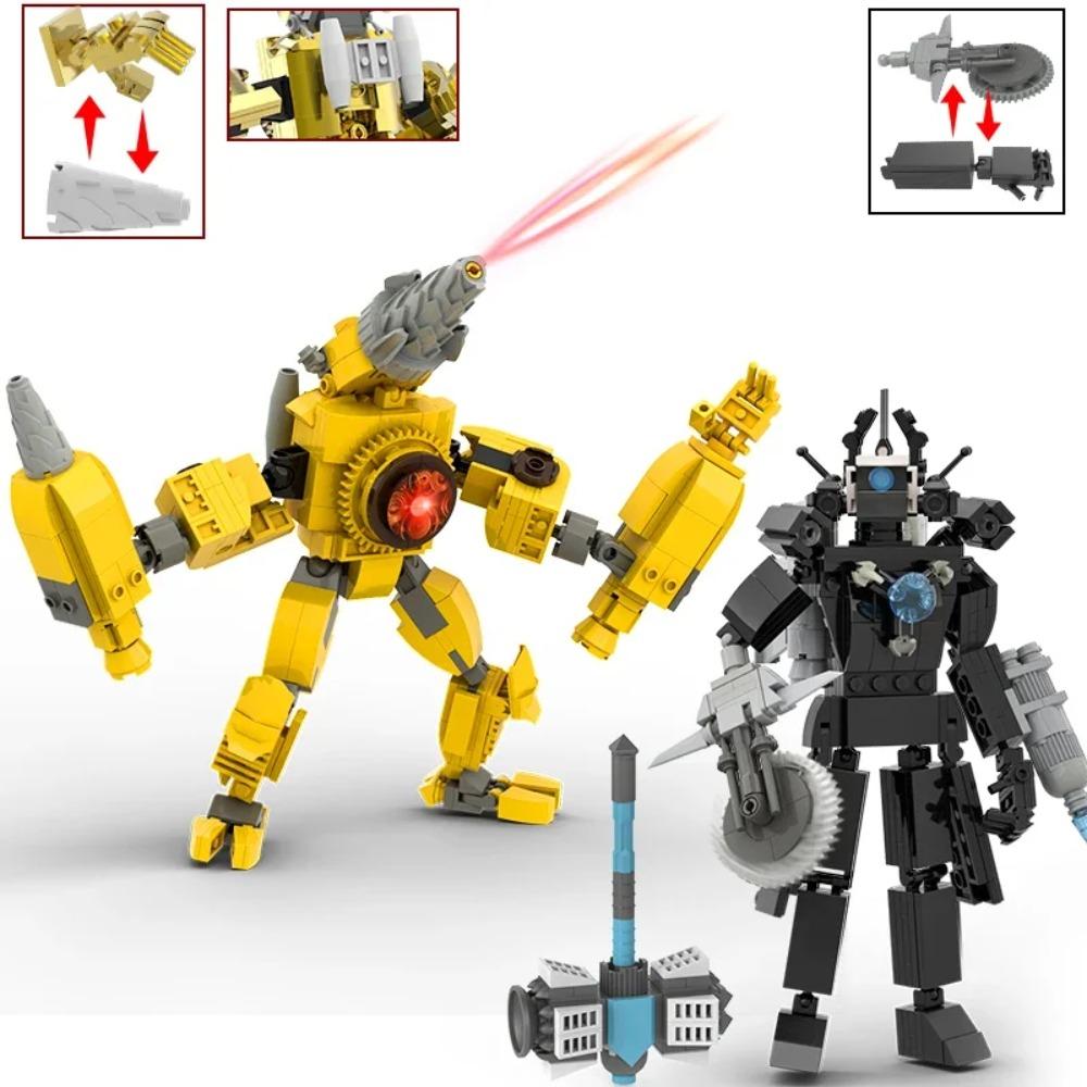 Moc Skibidi Toilet Figures Model Blocks Titan Cameraman Speakerman Construction Toys Party Halloween Decoration Boys Gifts