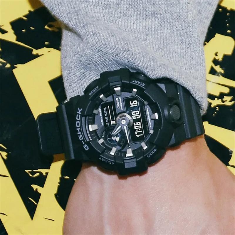 Casio Мужские Черные Часы GA-700-1B-