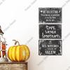 Putuo Decor Счастливого Хэллоуина Винтажная металлическая жестяная табличка, Декор для стен для дома, кофейни, кафе, офиса, 7,8 x 11,8 дюймов, Подарки