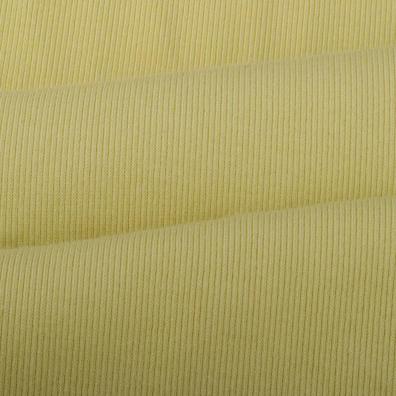 220 г/260 г/300 г Мягкая эластичная трикотажная ткань 2x2 в рубчик из чистого хлопка