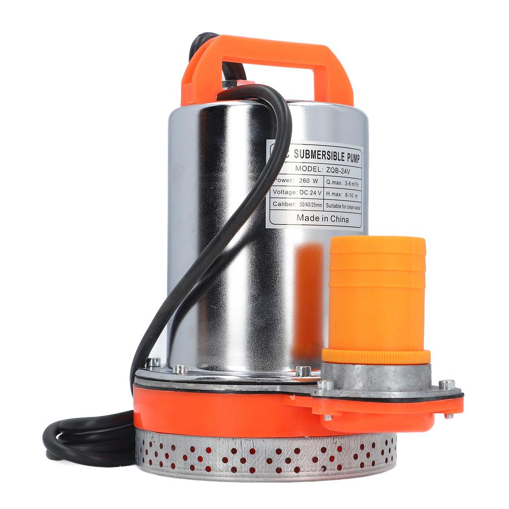 DC24V 260W погружной насос высокого давления водяной насос 1 дюйм 1,5 дюйма 2 дюйма выходное отверстие для садового пруда 