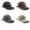 Men's hard-brimmed baseball cap with letter embroidery, suitable for outdoor activities, providing sun protection and shade