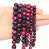 1Strand Round Rose Red Tiger Eye Stone Loose Spacer Beads For Jewelry Making Supplies Handmade Diy Craft(Size:6mm 8mm 10mm)