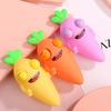 Popping Eye Carrot Squeeze Toy Anxiety Stress Relief Simulation Carrot Sensory Pinch Toy Kids Adults Cartoon Vegetable Fidget Toy