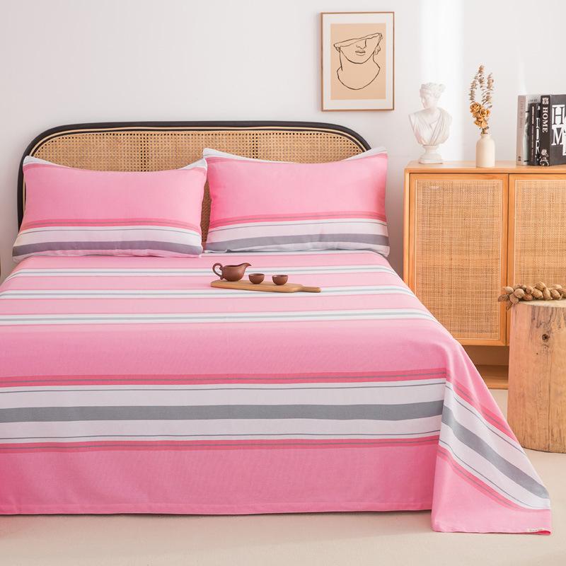 Оптовая продажа 100% хлопок старые грубые тканые простыни чистый хлопок кан одинарный комплект из трех предметов одинарная мягкая циновка студенческое общежитие циновка