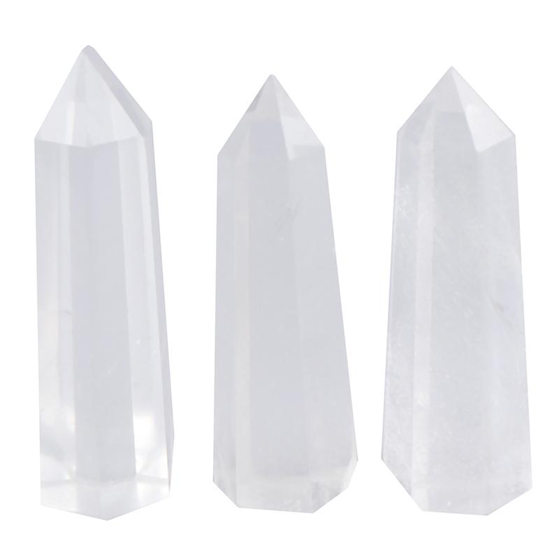 1 шт. Прозрачный кварцевый наконечник, натуральный образец палочки, лечебный камень Рейки