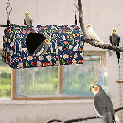 Гнездо для птиц, подвесной гамак для попугаев, спальная кровать, которую можно стирать, подвесная пещера для домашних попугаев, счастливая хижина для попугаев, корелла