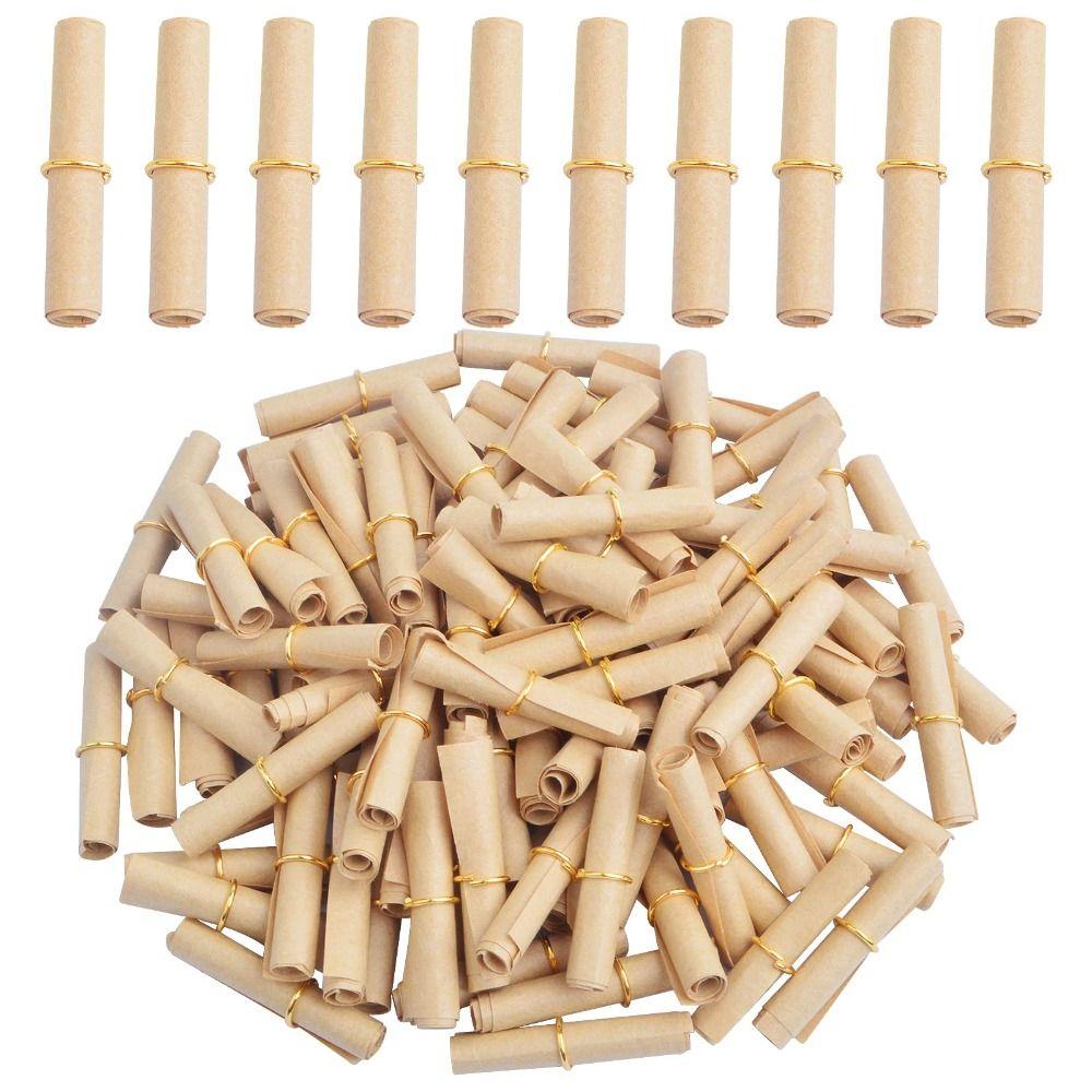 100pcs Paper Mini Scrolls Vintage Lucky Scroll Lucky Scroll Paper Vintage Scrolls Birthday
