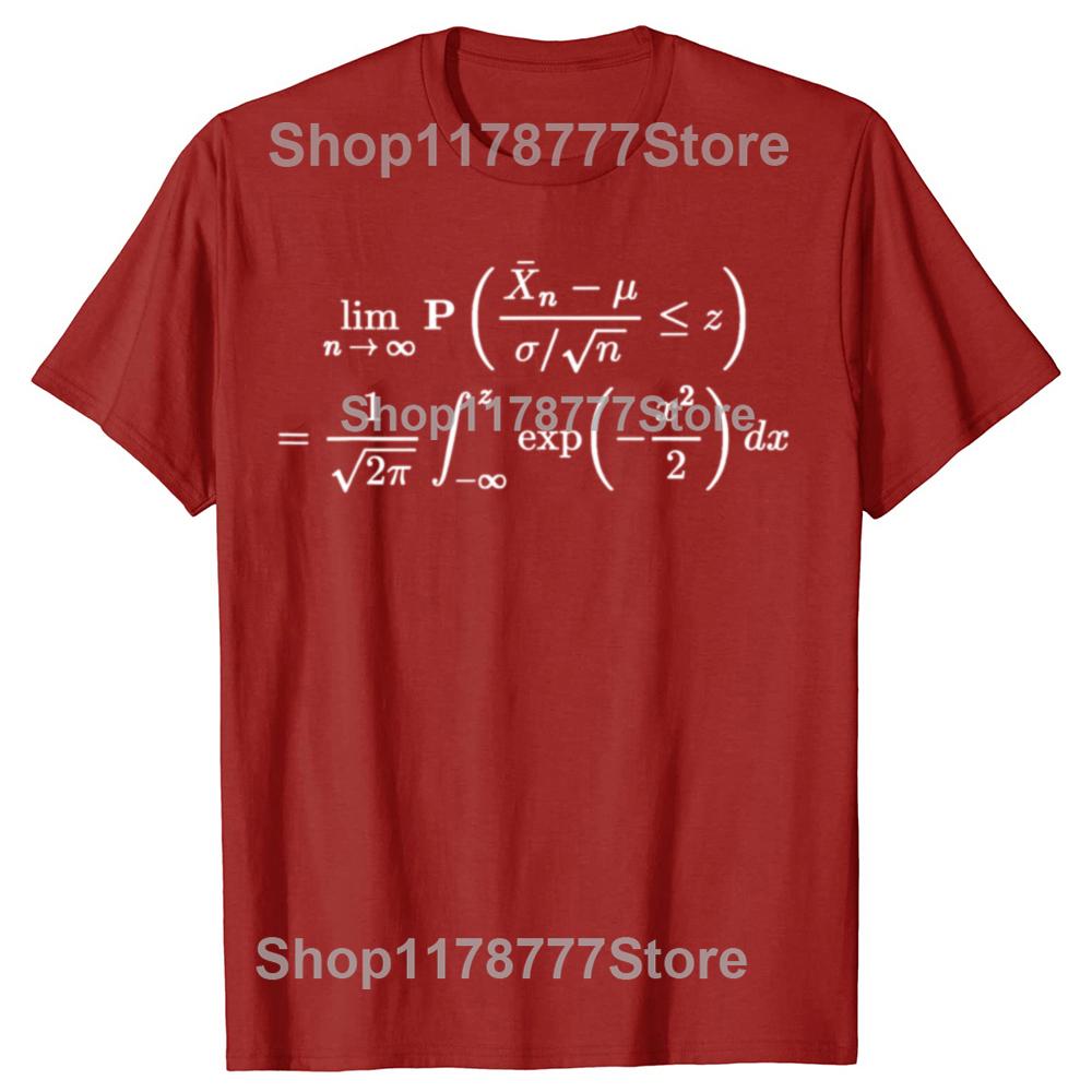 Funny Central Limit Theorem Probability Statistics Data Science T Shirts Gifts Mens Fashion Casual Loose Oversized T Shirt