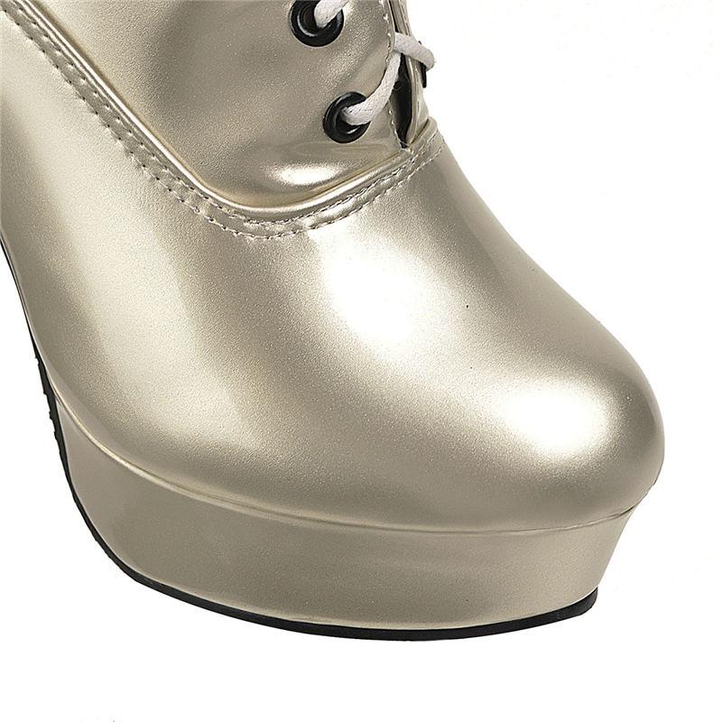 Женские сапоги на высоком каблуке, сексуальные, в европейском и американском стиле, осень и зима, новые, водонепроницаемые, на платформе, с толстым каблуком, большие размеры, римские сапоги