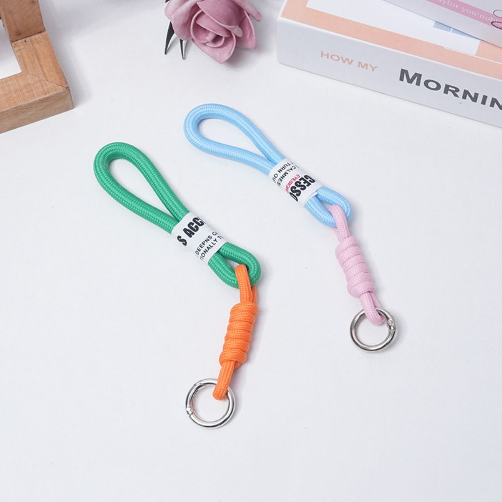 Мягкий цветной узел подвеска анти-потеряшка плетеный шнурок брелок плетеный шнурок чехол для наушников