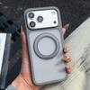 Магнитный Держатель-кольцо для Magsafe Чехол для iPhone 17 Pro Max 16 15 14 13 Роскошный Ощущение кожи Прочный Бампер Гибридный ПК Ударопрочный Матовый Прозрачный Подставка Чехол