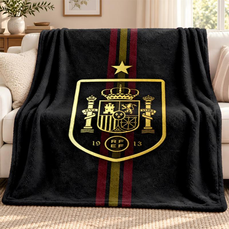 Spain blanket Flannel Blanket Soft Cozy Plush Throw for Sofa Bed Lightweight Home Decoration Outdoor camping