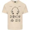 Headphones Patent Blueprint Dance Music DJ Unisexs Light Cotton TShirt