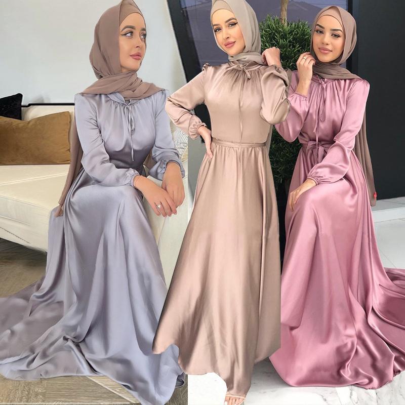 Dubai Turkey Arab Elegant Chiffon Kimono For Women Muslim Solid Color 3 Layers Open Islamic Clothing Muslim Dresses Abaya