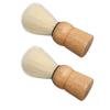 Wooden Handle Shave Brush Mini Professional Safety Synthetic Shaving Brush for Men Beauty Salon
