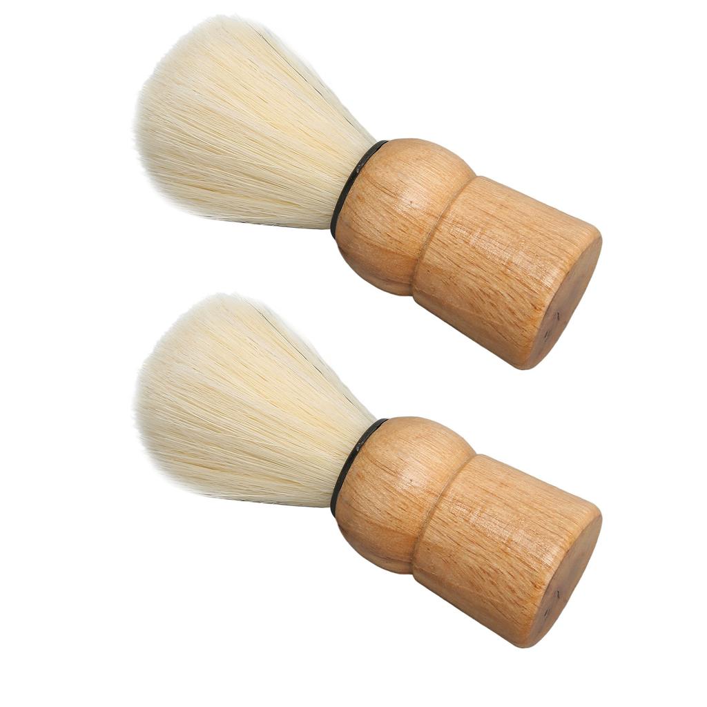 Wooden Handle Shave Brush Mini Professional Safety Synthetic Shaving Brush for Men Beauty Salon