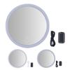 Косметическое зеркало с 30-кратным увеличением, светодиодное зеркало для макияжа для ванной комнаты с подсветкой и присоской для дома и путешествий