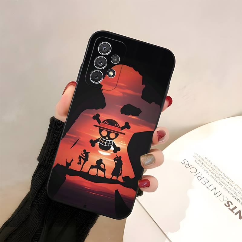 Anime One Piece Luffy Phone Case Fundas For Samsung A50s A52 A51 A72017 A73 A72018 A62018 A50 A13 A53 Macia Shockproof Capa