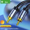 "Адаптер аудиокабеля Biaz RCA Lotus Head High-Fidelity Male-to-Male для сабвуферов"